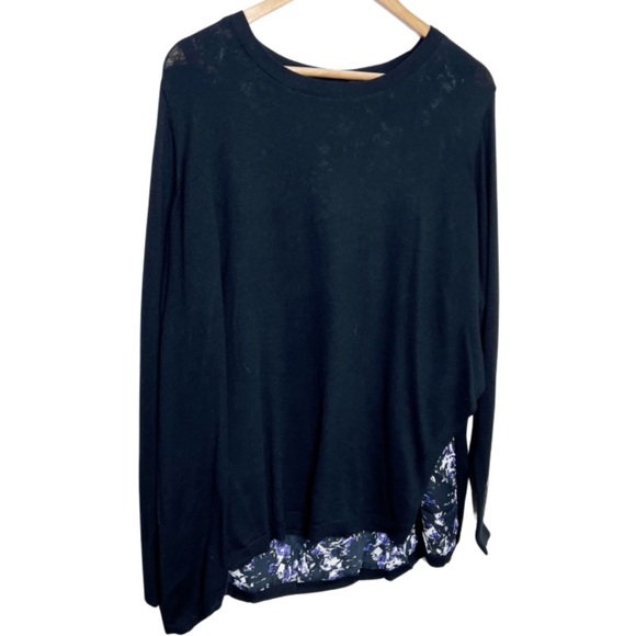 New with Tag Womens Simply Vera Vera Wang Mystical Amethyst Layered Sweater Plus - Picture 3 of 16